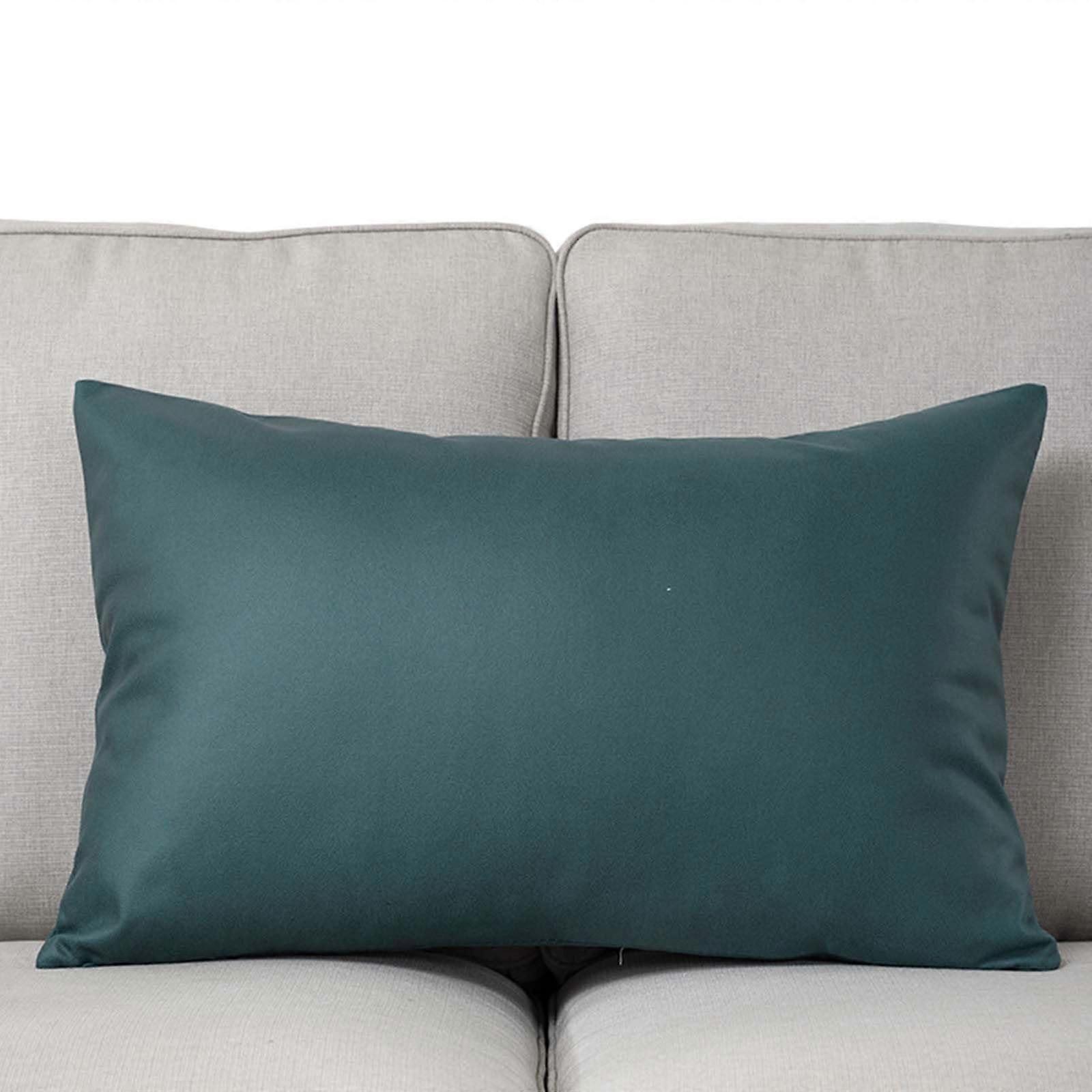 Throw Pillow Cases Square 50x50 60x60 cm Dark Green With Zipper Cushion Covers 40x60 50x70 60x80 For Couch Sofa Bed
