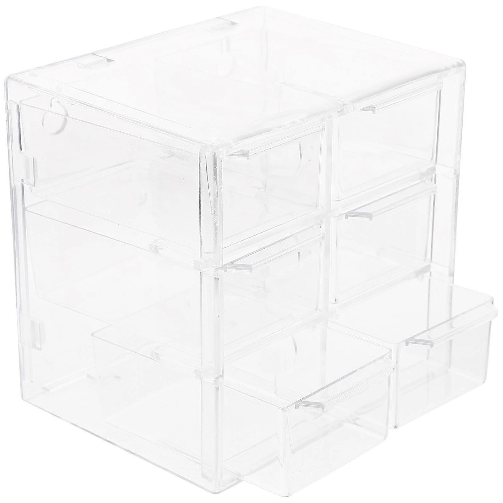 Desktop Storage Drawer 5Pcs Tabletop Organizer For Stationery And Sundries 12X12X9.5Cm Space Saving Practical Design