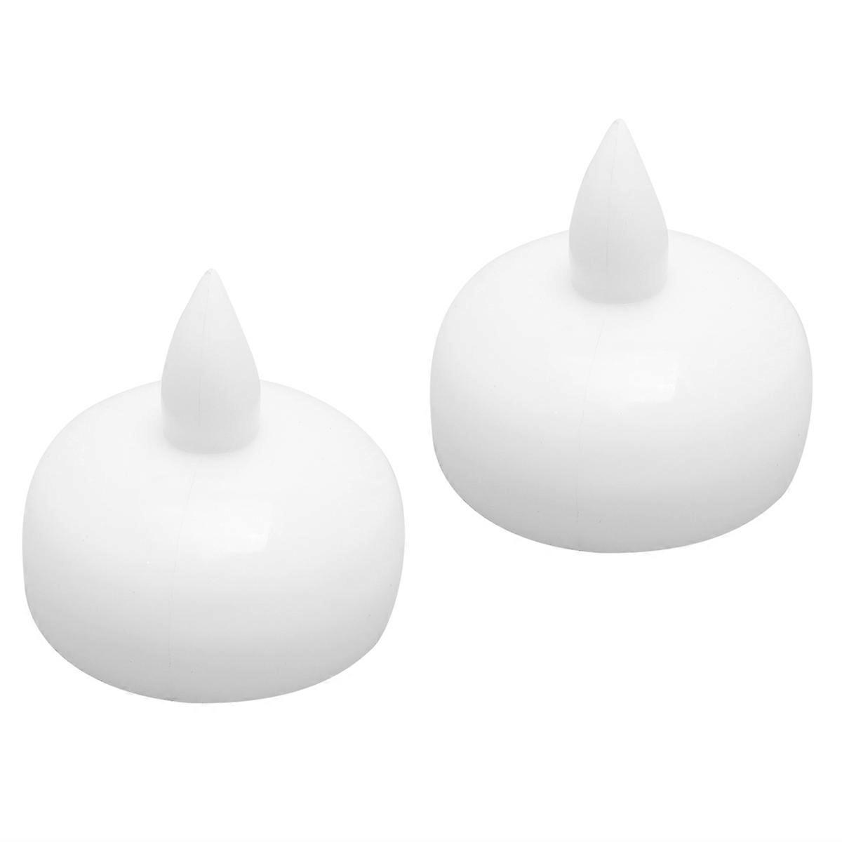 Waterproof Floating Candle Lights 2Pcs LED Lamps For Home Decoration And Events Featuring Square Design And Night Lamp Functionality