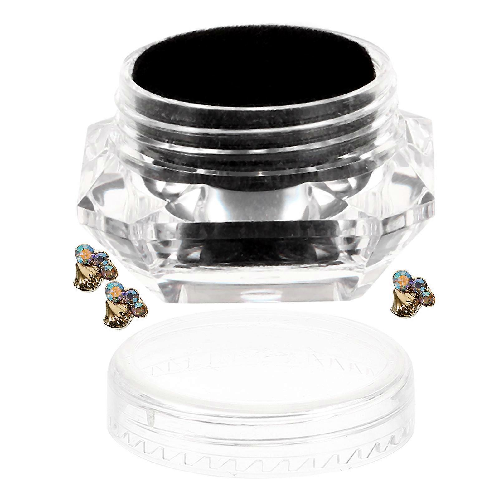 Rhinestone Teeth Heart Style Decor for DIY Use 2 Boxes