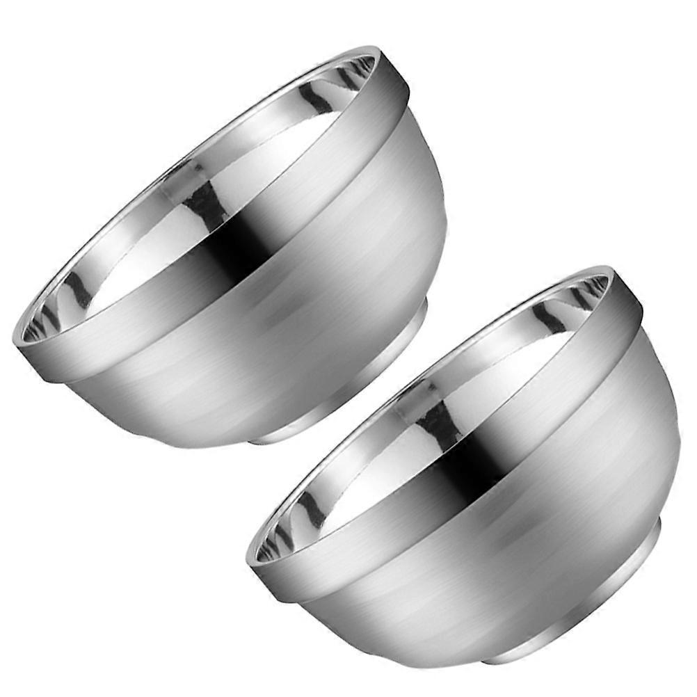 Insulated Bowl Stainless Steel Instant Noodle Bowls for Home Use 2Pcs