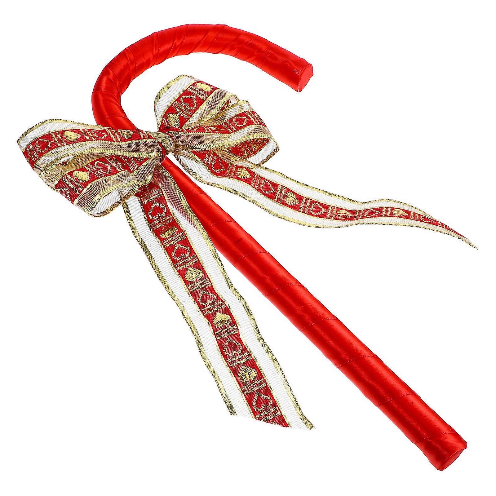3Pcs Halloween Walking Stick Prop with Bowknot Design Ideal for Costume Accessories and Themed Party Performance