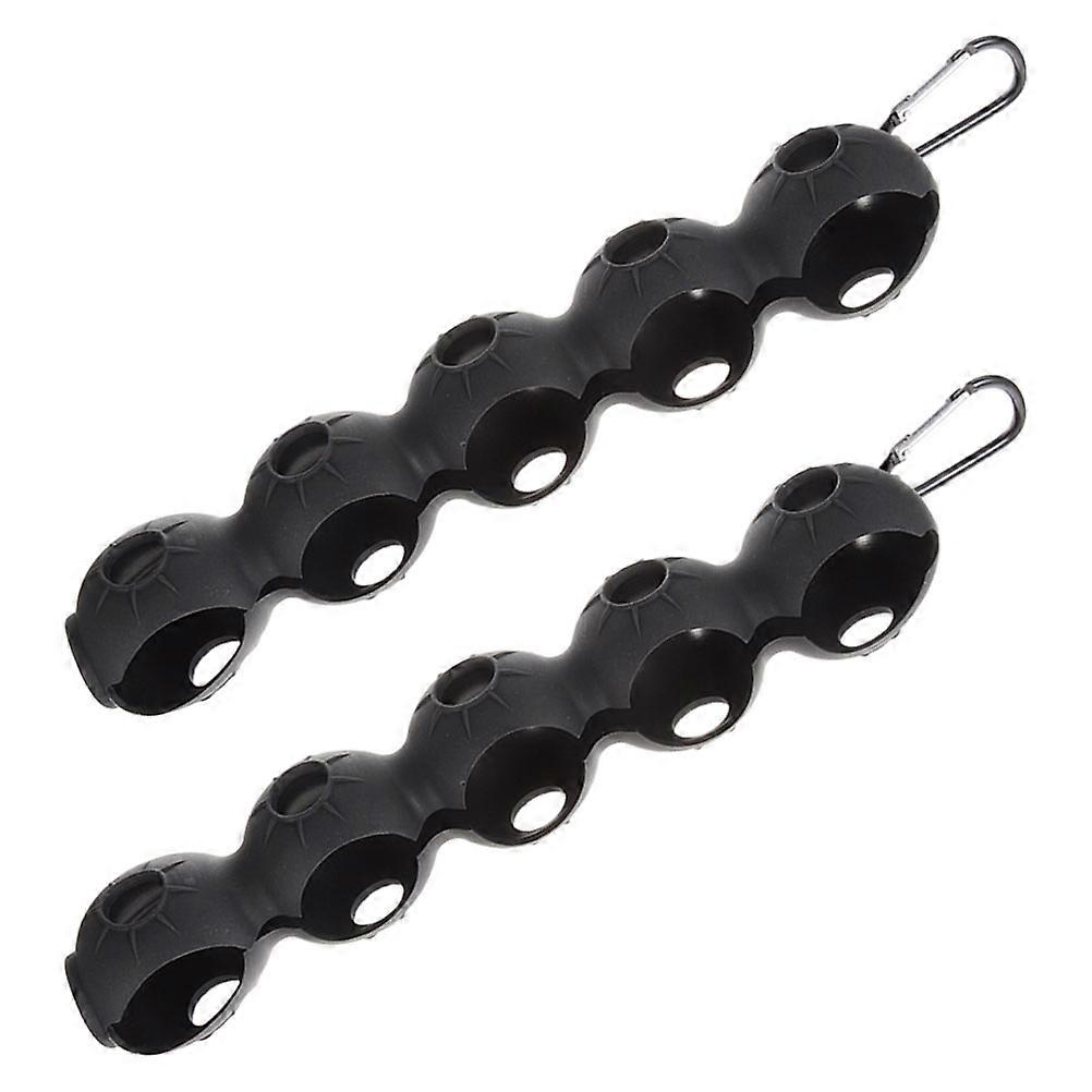 4 Pcs Golf Ball Display Holder For Bag Ideal For Men With Portable Design And Wind Resistant Functionality In Black Color