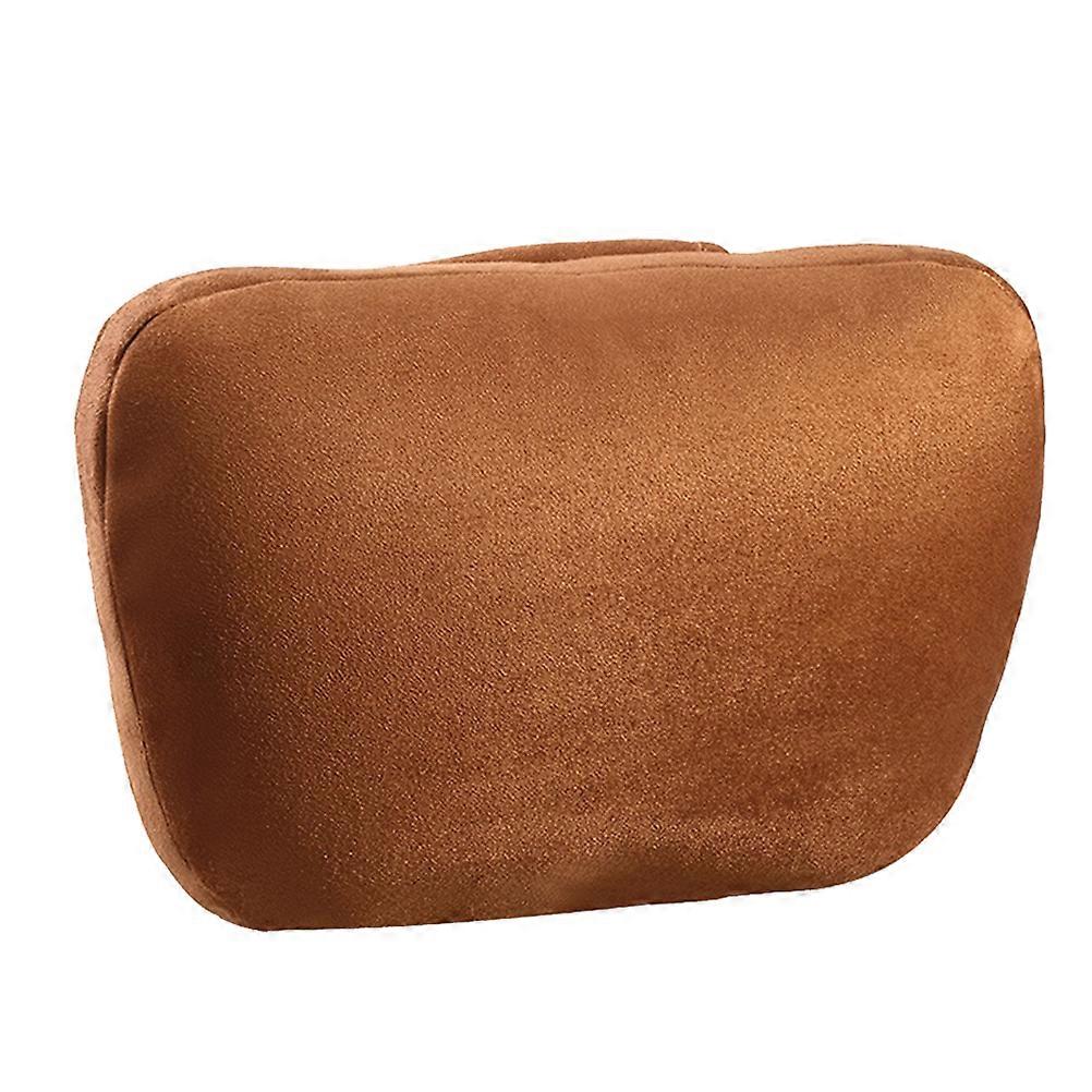 Car Headrest Universal Neck Break Cushion for Driving and Long Trips Light Brown Neck Support 1Set