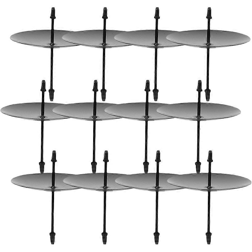 Candle Fixator Metal Pillar Candle Holder Stand 48Pcs for Lampshade Use