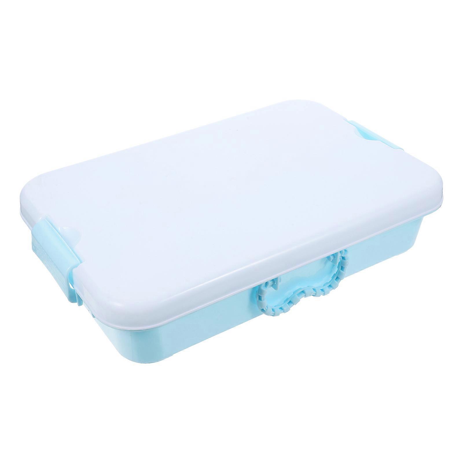Toy Box Empty Sandbox with Lid for Storage Use 2Pcs Portable Plastic