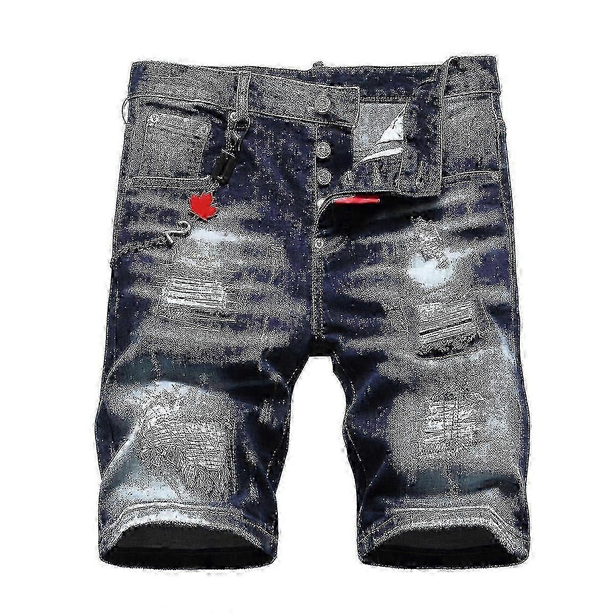 Miesten lyhyet farkut Uusi Dsq2-reikä ja farkut venyvät