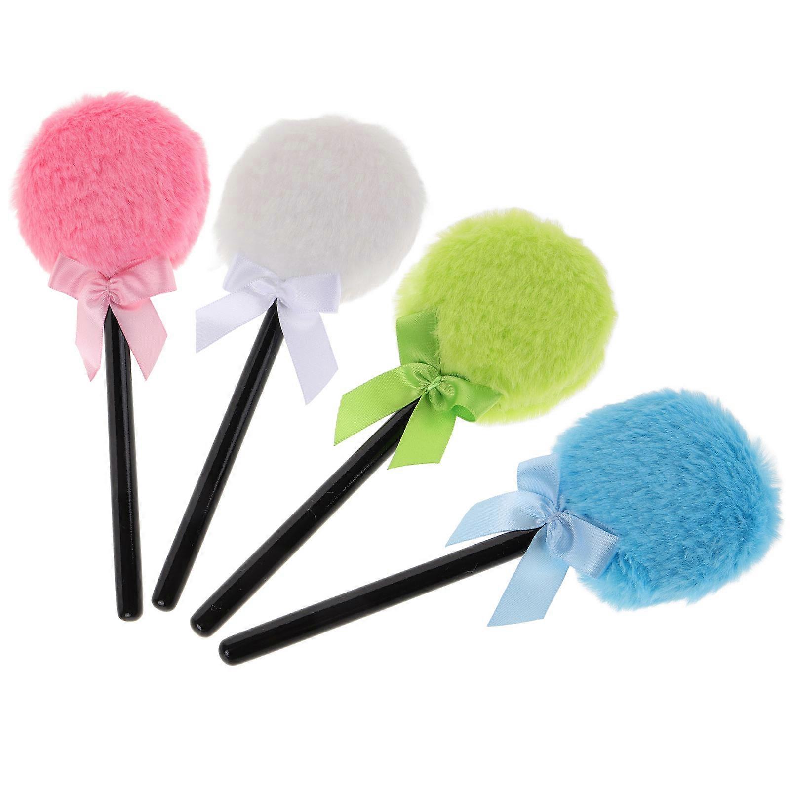 Assorted Color Body Powder Puff for Cosmetic Use 8Pcs Plush Material