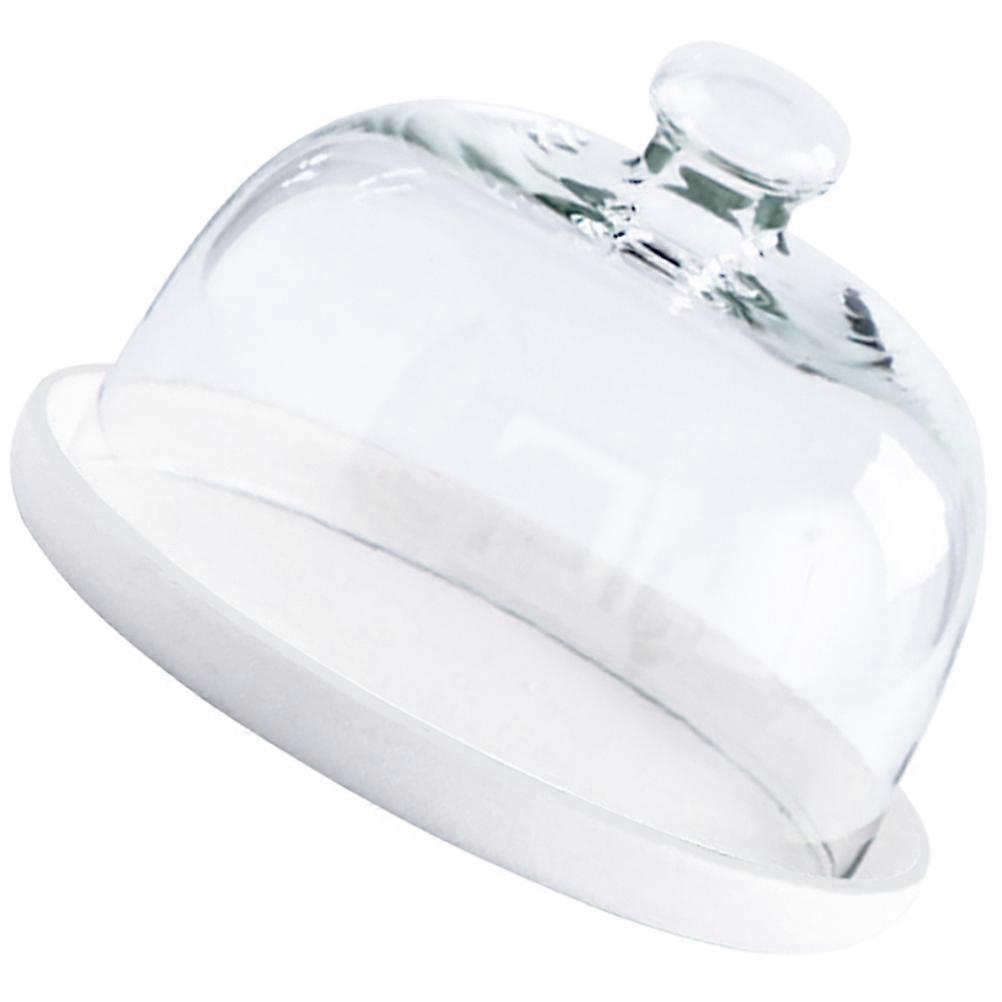 Multi-Function Cake Tray White for Dessert Serving 2Pcs Delicate Plate