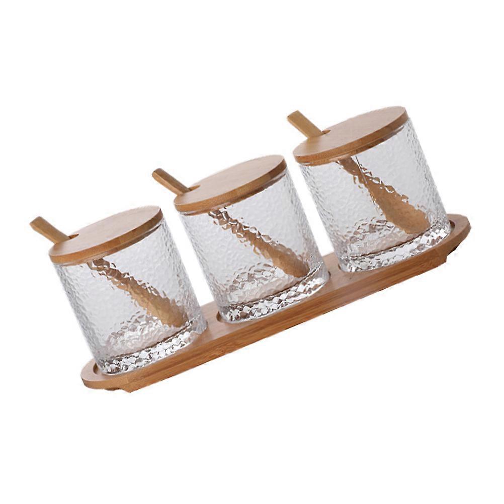 Kitchen Spice Boxes Glass Container Set for Household Use 1Set