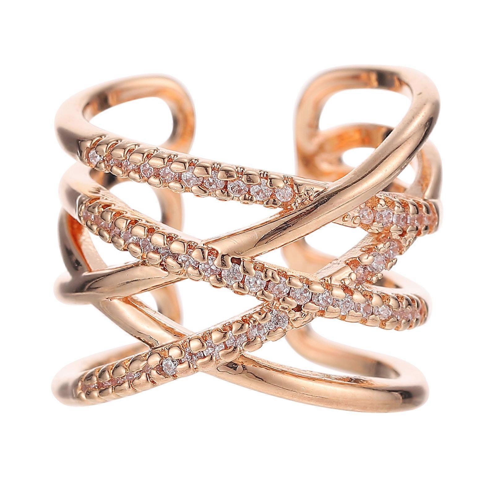 Finger Ring Chic Lines Women Ring for Decor 5Pcs Set