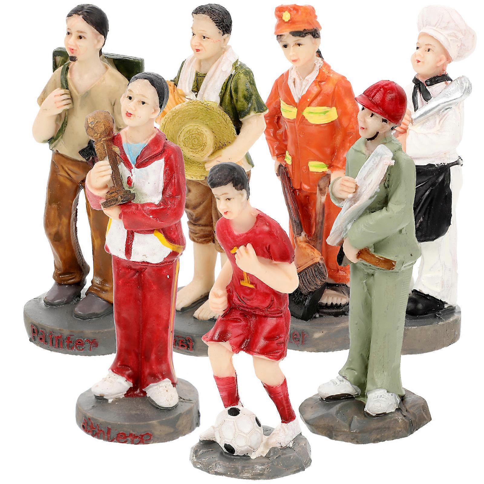 28Pcs Decorative Miniature People Sand Table People Model for Collecting