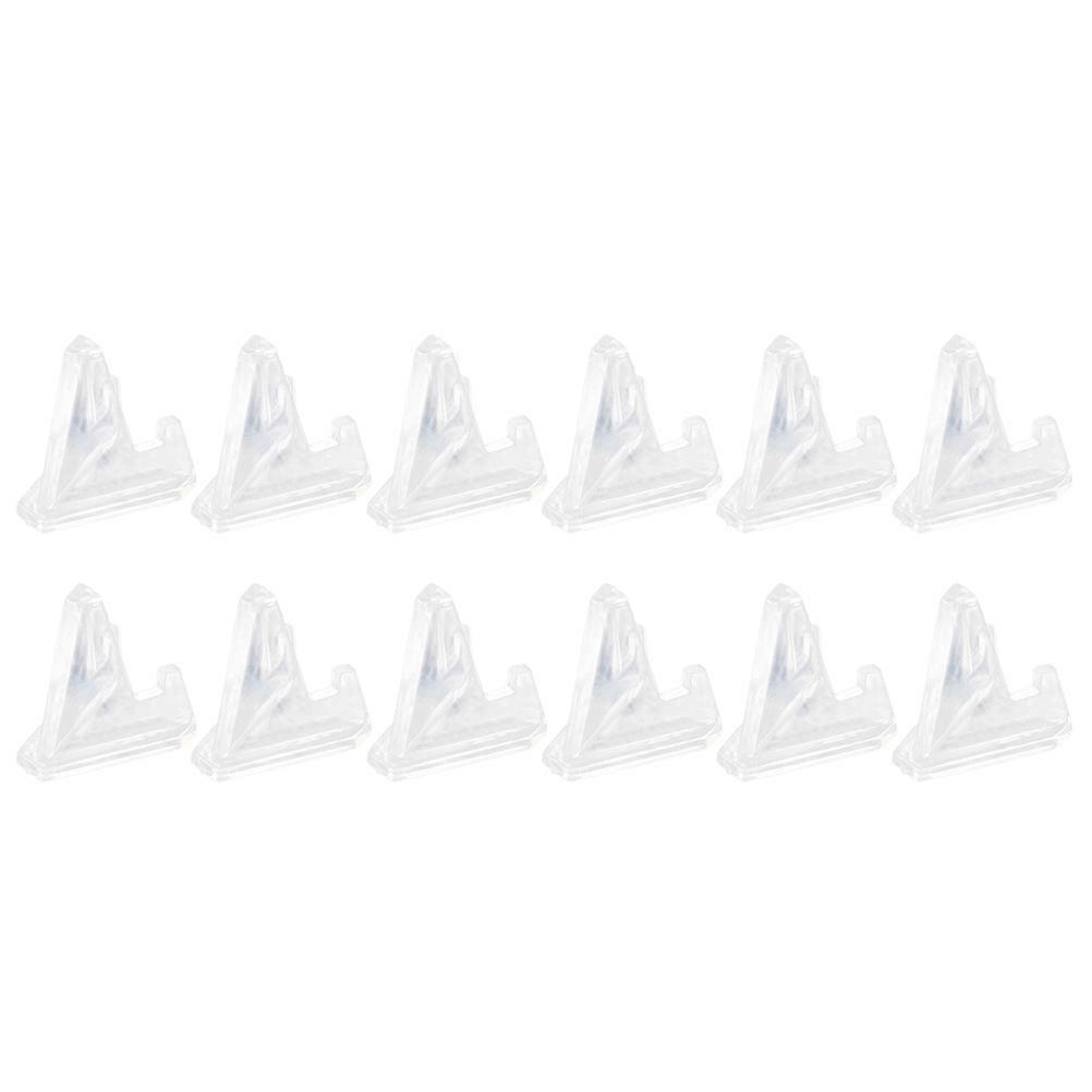 Badge Display Stand For Coin Display Triangle Rack Ideal For Book Shelves 3.6Cm Hold Coins 12Pcs
