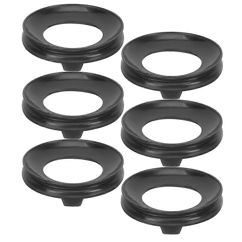 Egg Carving Hollow Stand Plastic Display Stand 18Pcs Black