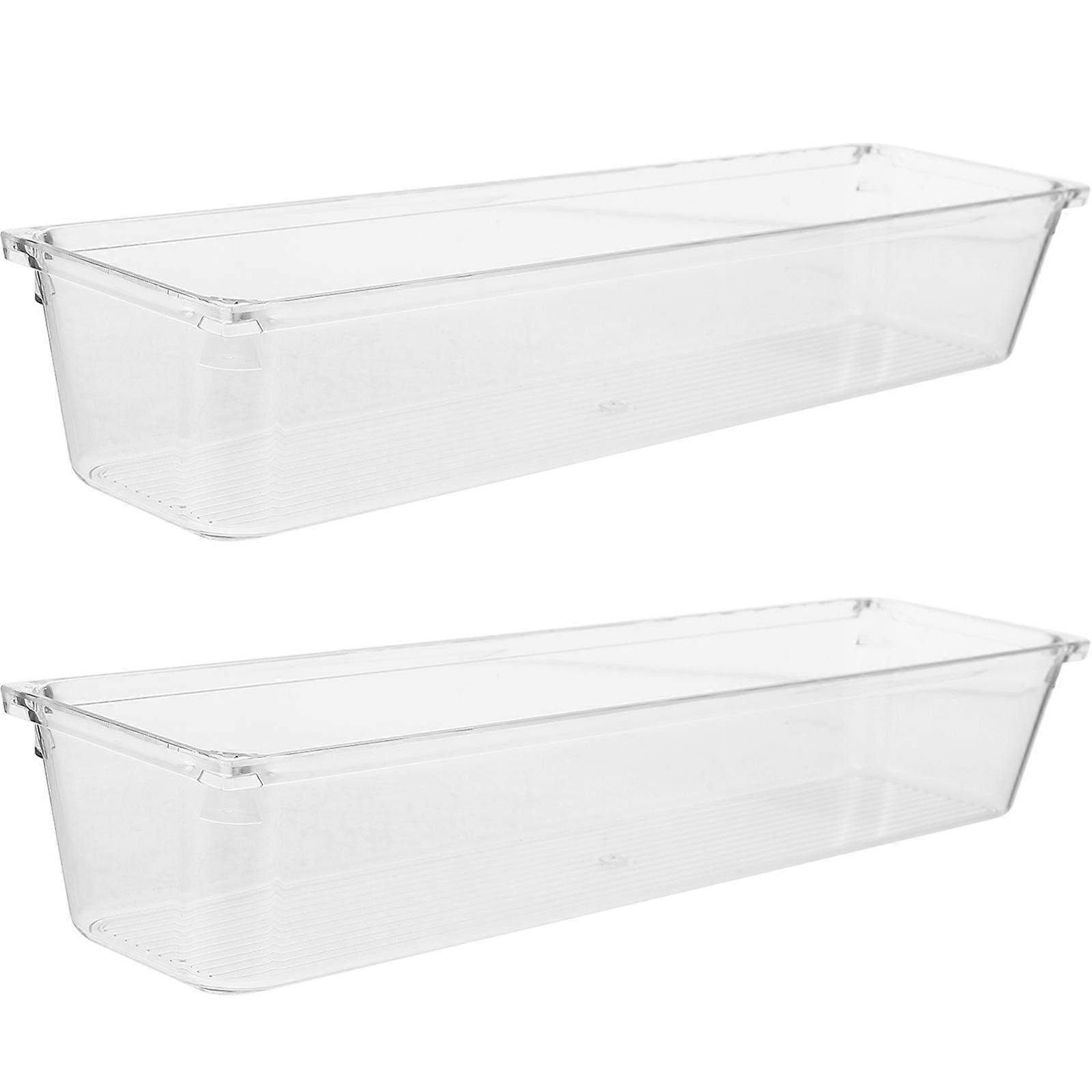 Clear Plastic Drawer Organizer for Makeup Storage 6Pcs Set