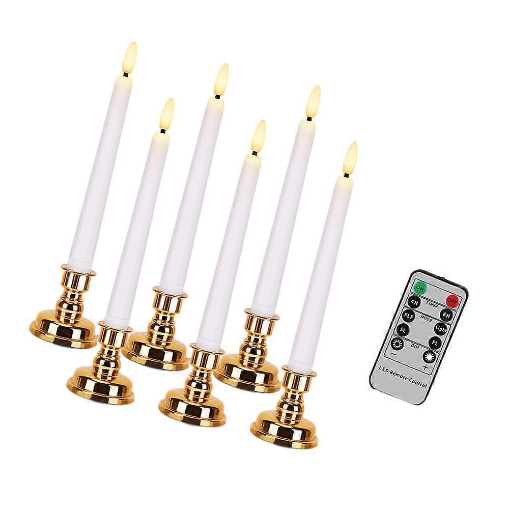 LED Candle Lamp Multi-Function for Decor 2Sets Long Luminous Candles
