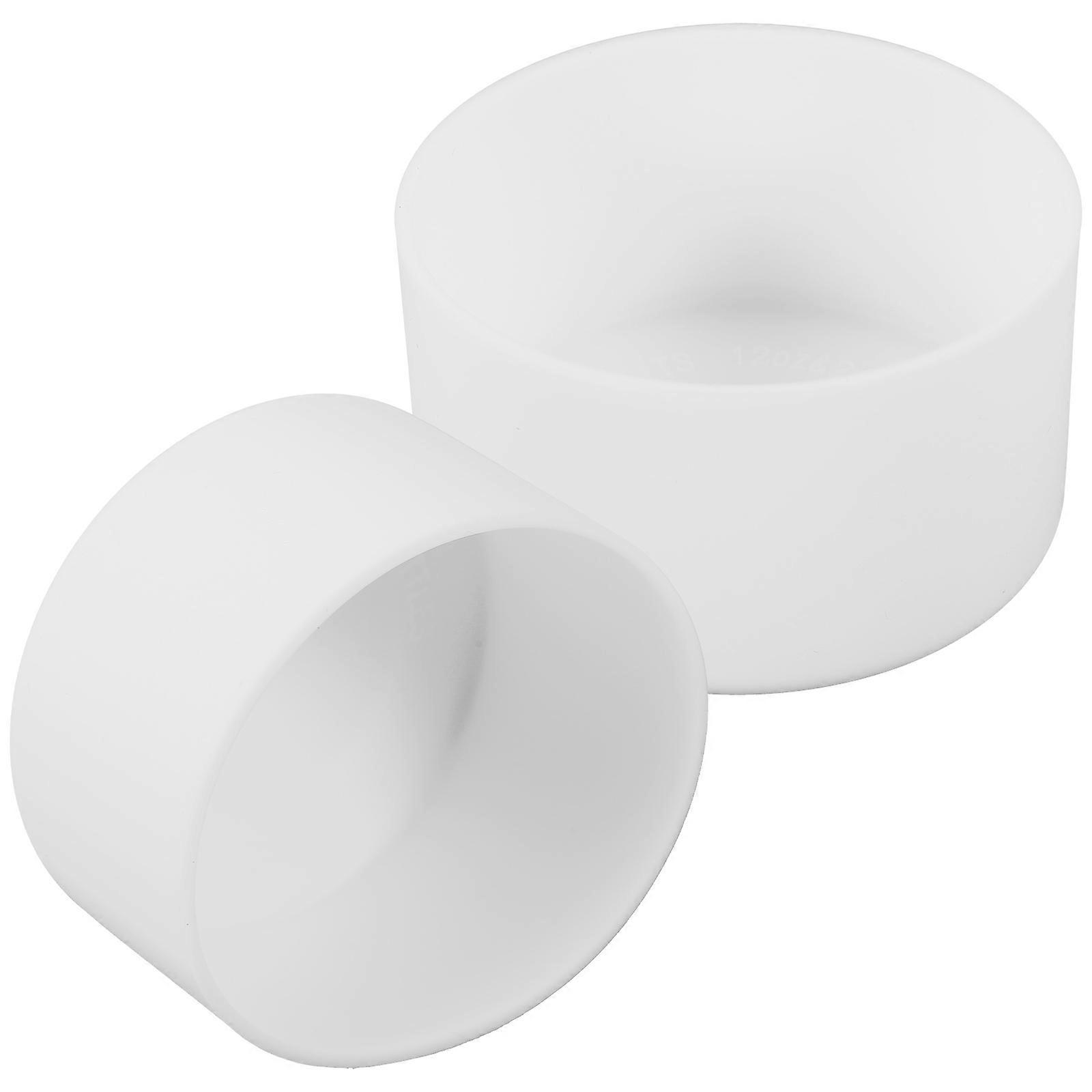 Silicone Bottom Protector for Water Bottle Protection Use 10Pcs White Sleeves