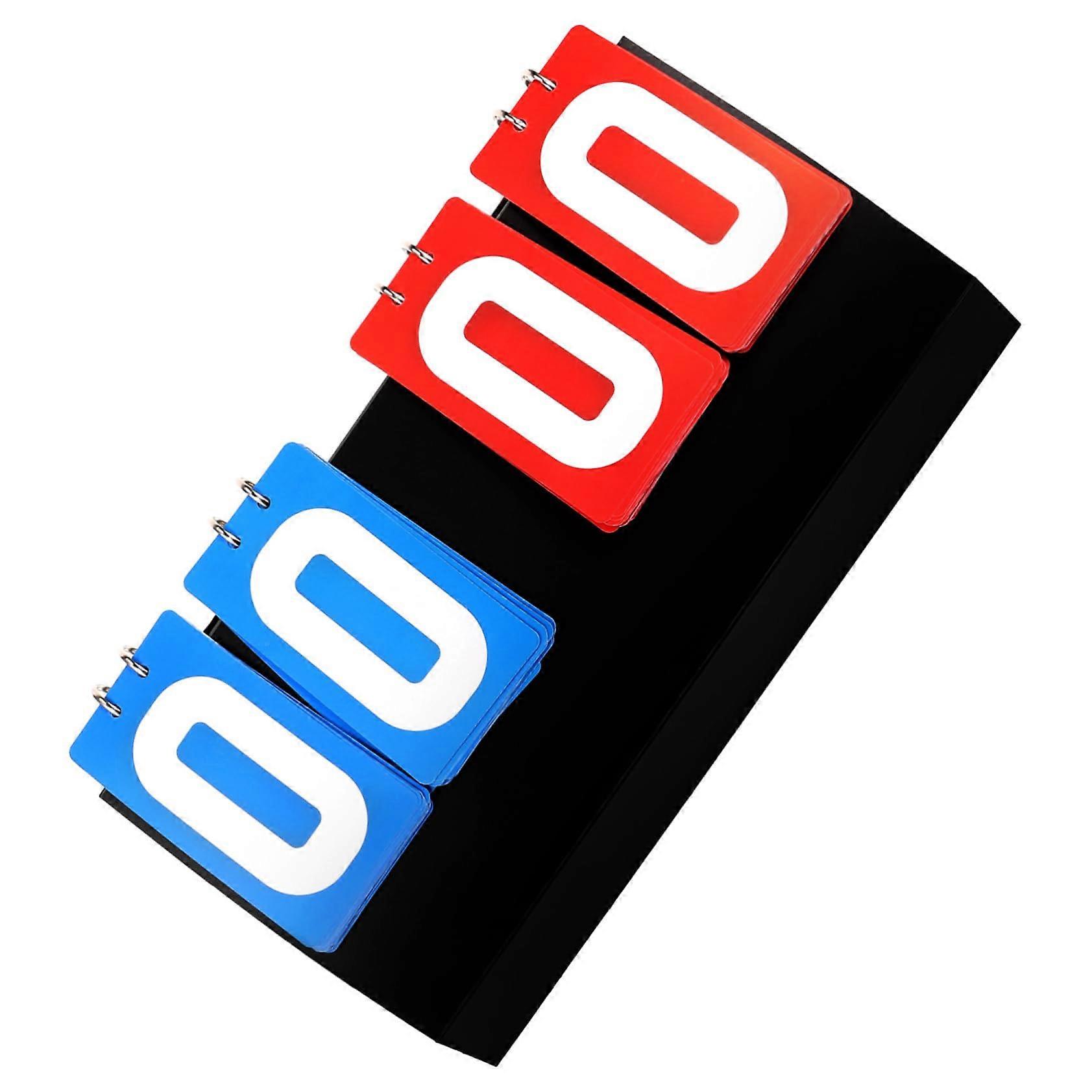 Portable Tabletop Basketball Scoreboard Flipper Design, Plastic Material Scorekeeper for Home or Outdoor Use
