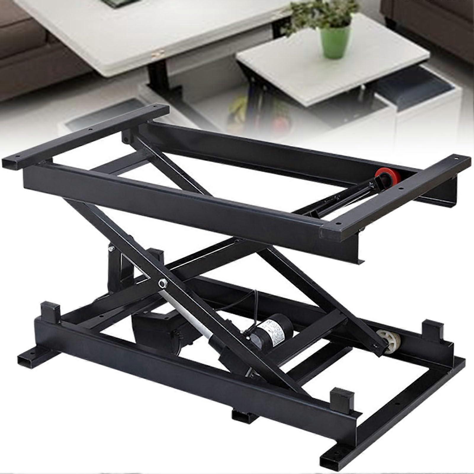 Electric Scissor Lift Table for Computer Desk, Adjustable Dining and Coffee Table Lift, Remote Control, 80kg Capacity