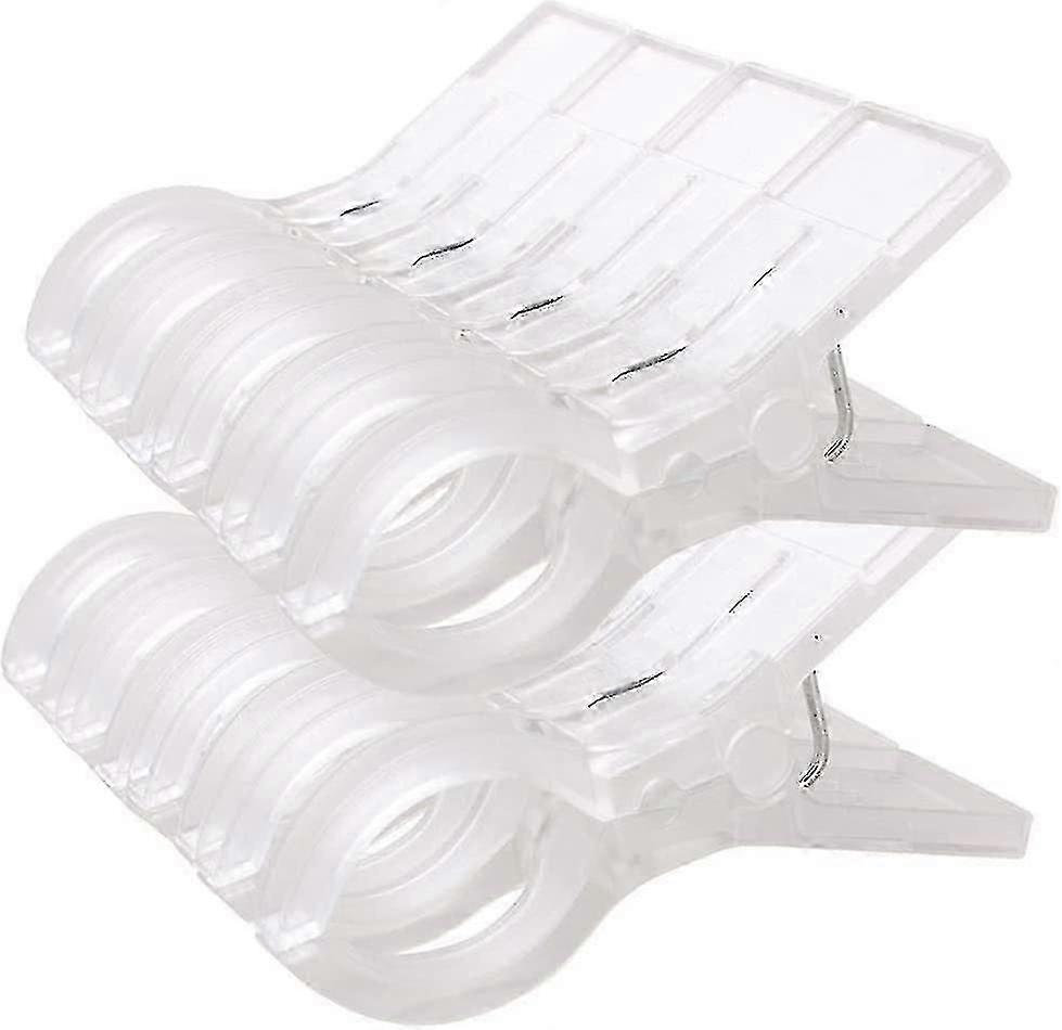 Clear Plastic Towel Clips, 8-Pack Elsa