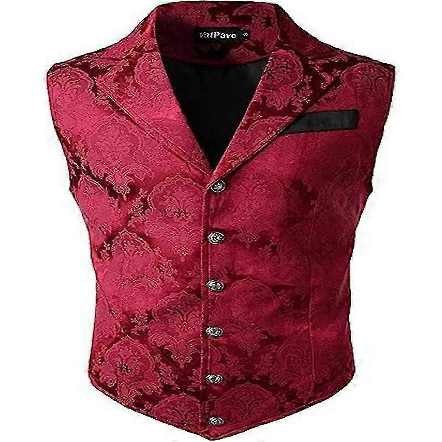 Herren Viktorianische Anzug Weste Steampunk Gothic Weste