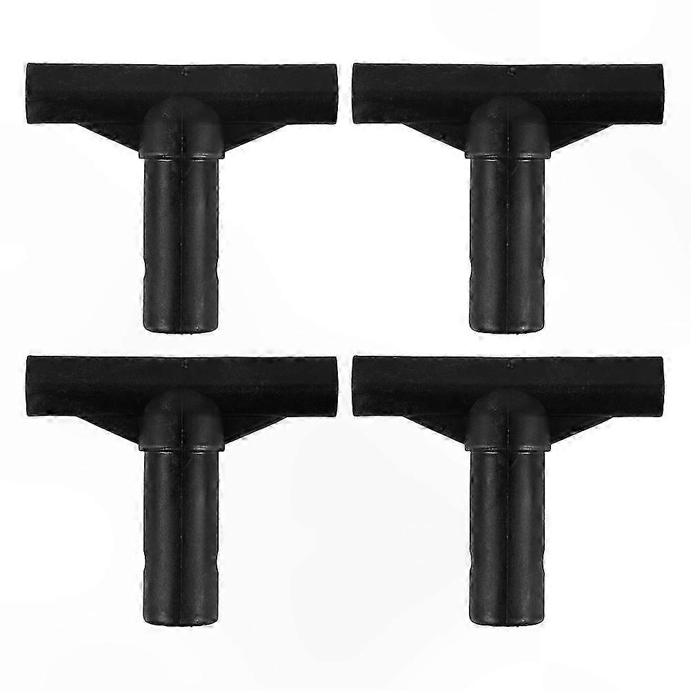 4-Pack T-Shaped Trampoline Pole Connectors Replacement Caps for Tube Pipes