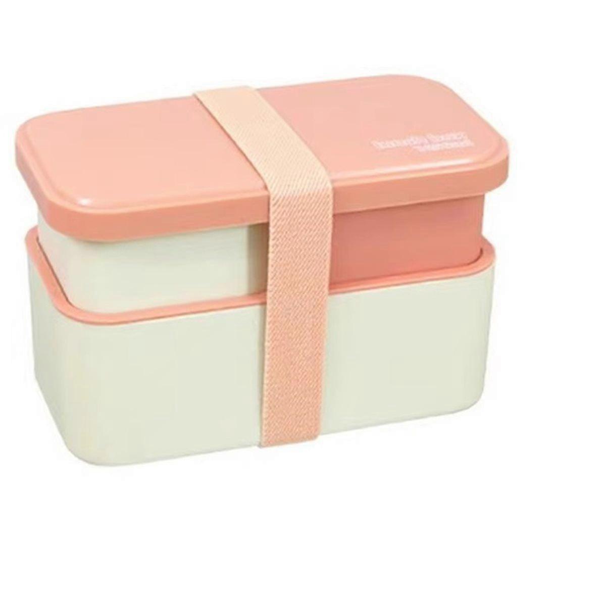 Lunch Box for Adults 1450ml Dishwasher Safe Bowl 2-TierFood Container with Removable Utensil Set and Sealing for Work A