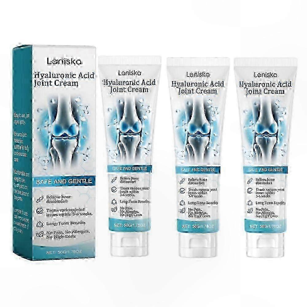 Hyaluronic Acid Joint Care Cream, Advanced Massage Gel for Back, Neck, Hands, Knees, Hydrating Formula for Joint and Bone Support