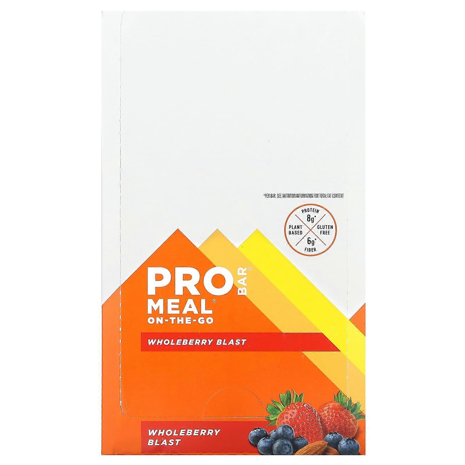 Meal On-The-Go Bar, Wholeberry Blast, 12 Bars, 3 oz (85 g) Each