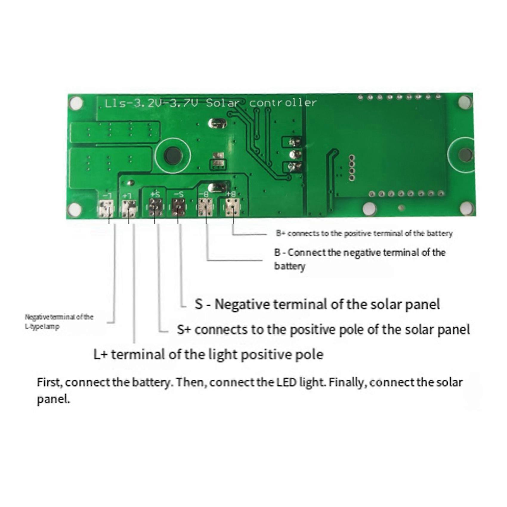 2X Automatic Control Lamp Board with Remote Control Solar LED Driver Board Multi-Function Practical Human Body Induction