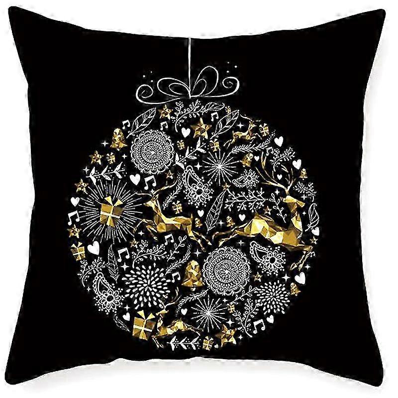25-26 Christmas Decor Ball Pattern Pillowcase