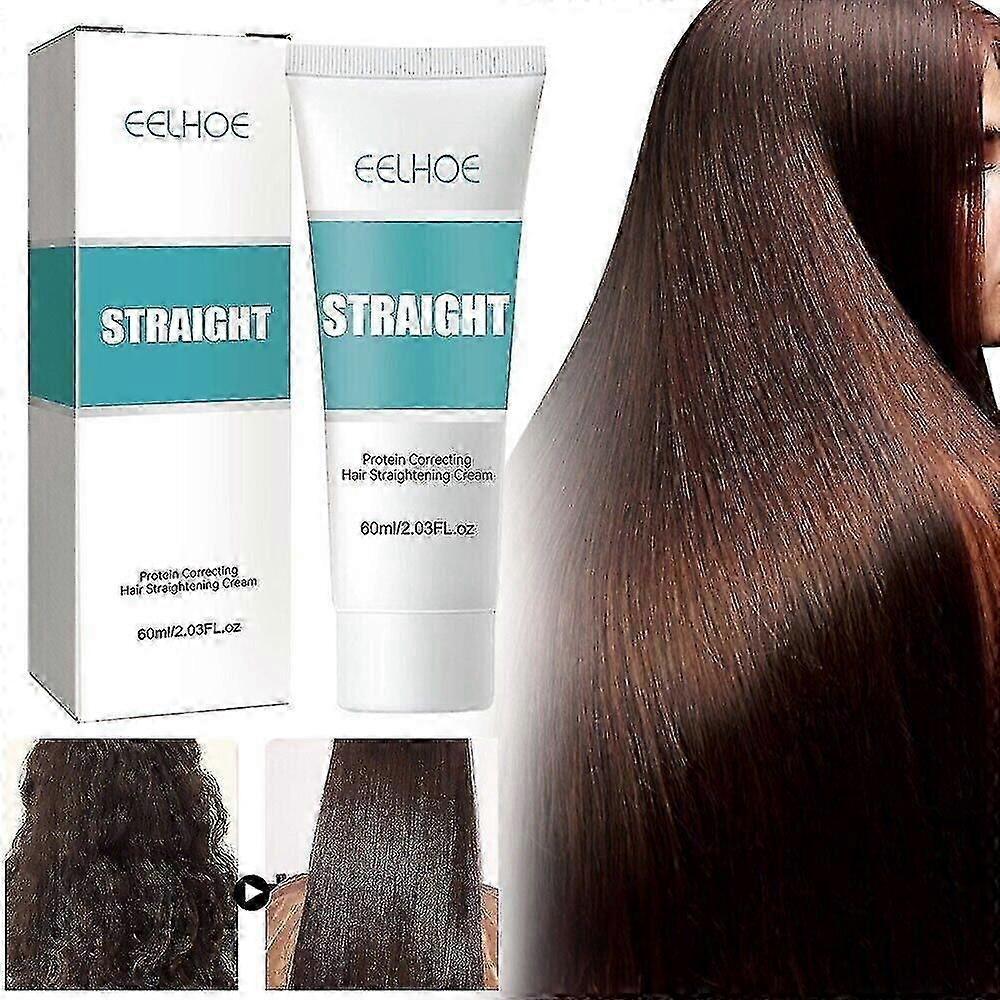 2pcsケラチンヘアストレートクリームプロフェッショナルダメージトリートメントより速いスムージングカーリーヘアケアプロテイン補正クリーム
