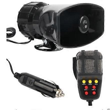 Autohupe, 7-Ton-Sound, Mikrofon, PA-Lautsprecher, Autosystem, Notfall mit Mikrofonverstärker, 20 W, Notfallton, elektrische Hupe, 12 V