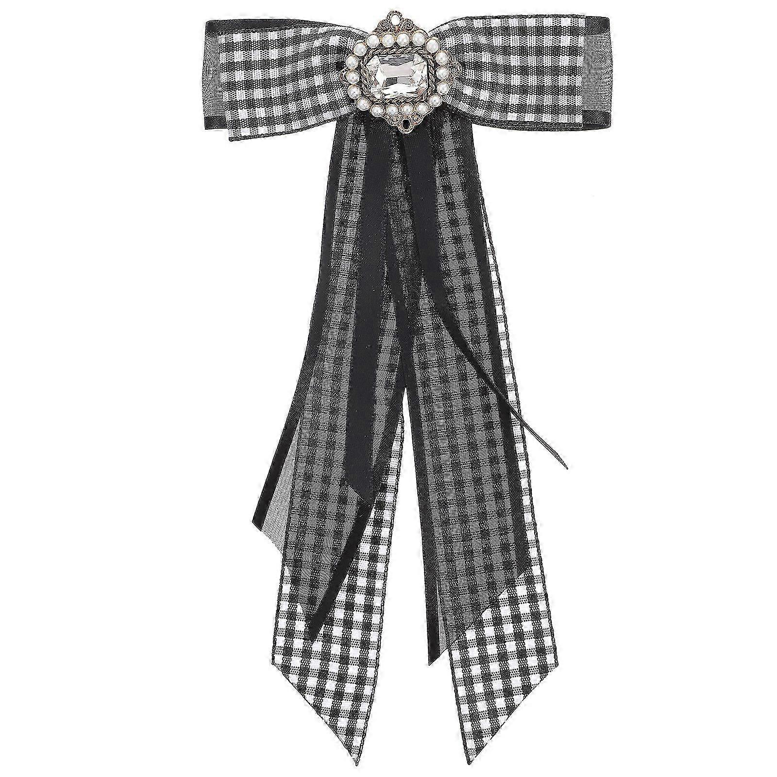 Long Pearl Bow Tie Accessory Earrings for Women's Parties