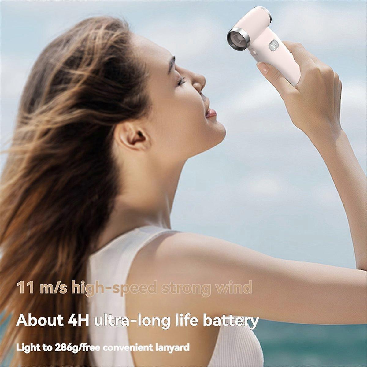 Handheld Turbo Jet Fan Desktop Fan 110000RPM Rechargeable Dark blue