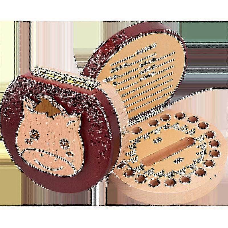 صندوق تذكاري للأسنان تخزين أسنان الأطفال وحفظها جمع صندوق تغيير الأسنان