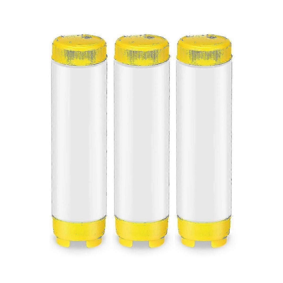 16oz inverterade plastpressflaskor påfyllningsbara spetsventildispenser krydda för såser