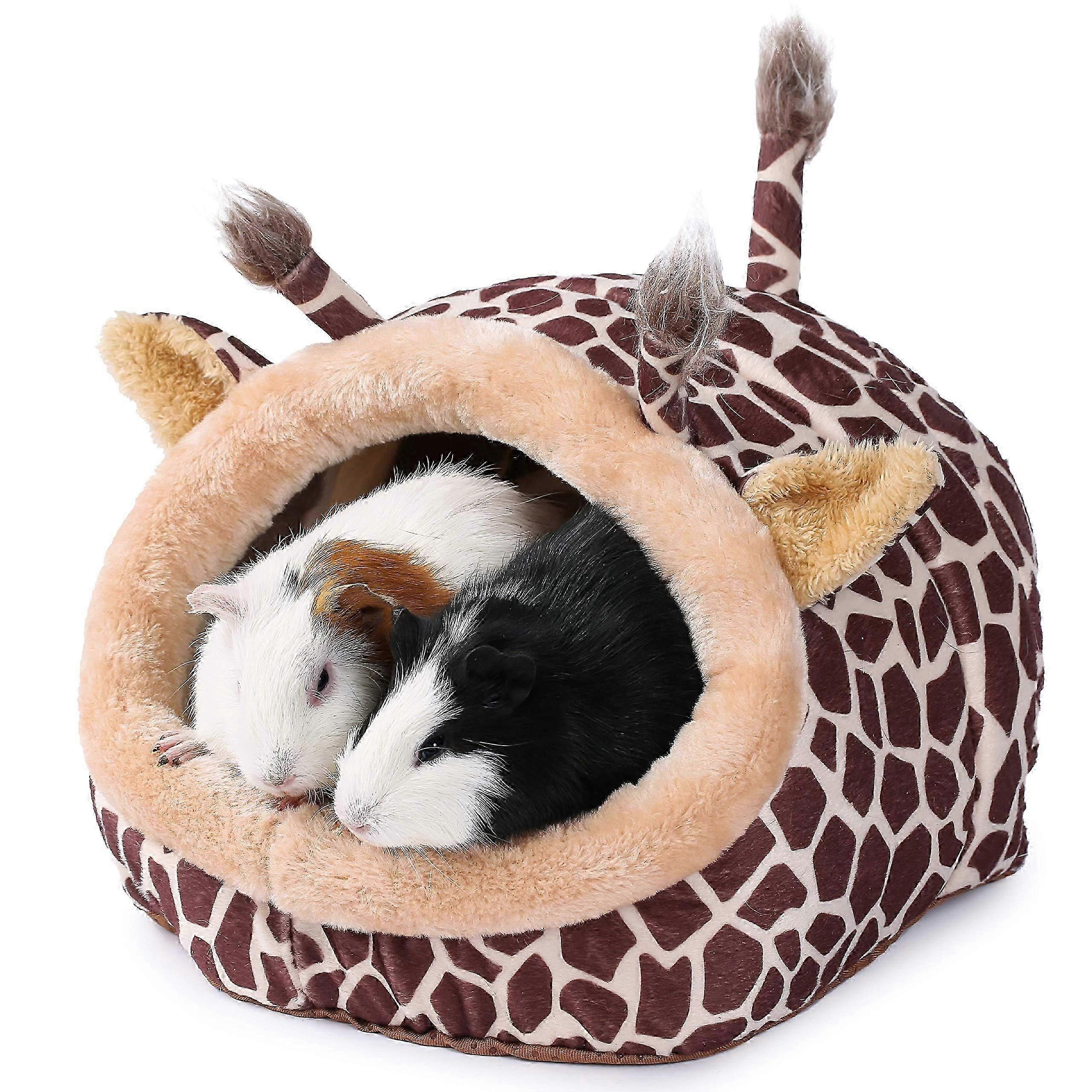 Small Animals Bed for Guinea Pig Washable Giraffe Shape