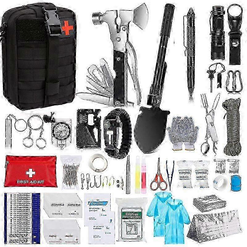 Monitoimiset selviytymisvälineet, varusteet, retkeilyvarusteet, erämaasta selviytyminen, ensiapu, hätätarvikkeet