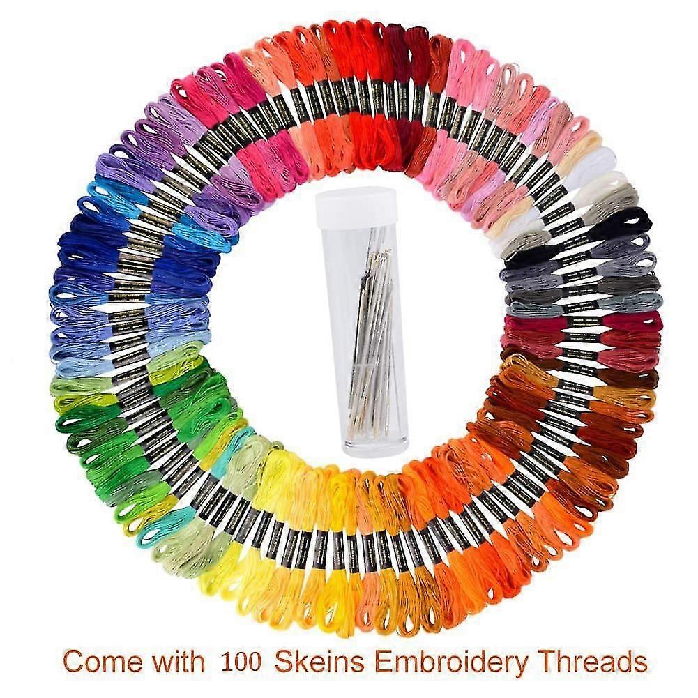 Premium Rainbow Color Embroidery Floss - Cross Stitch Threads