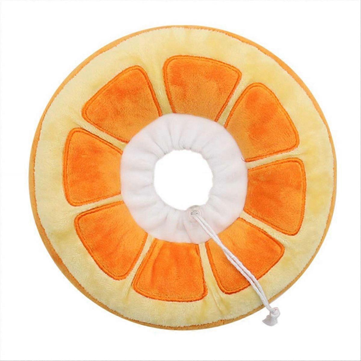 Adjustable Cat Cone Collar Soft, Recovery Collar, Orange Small