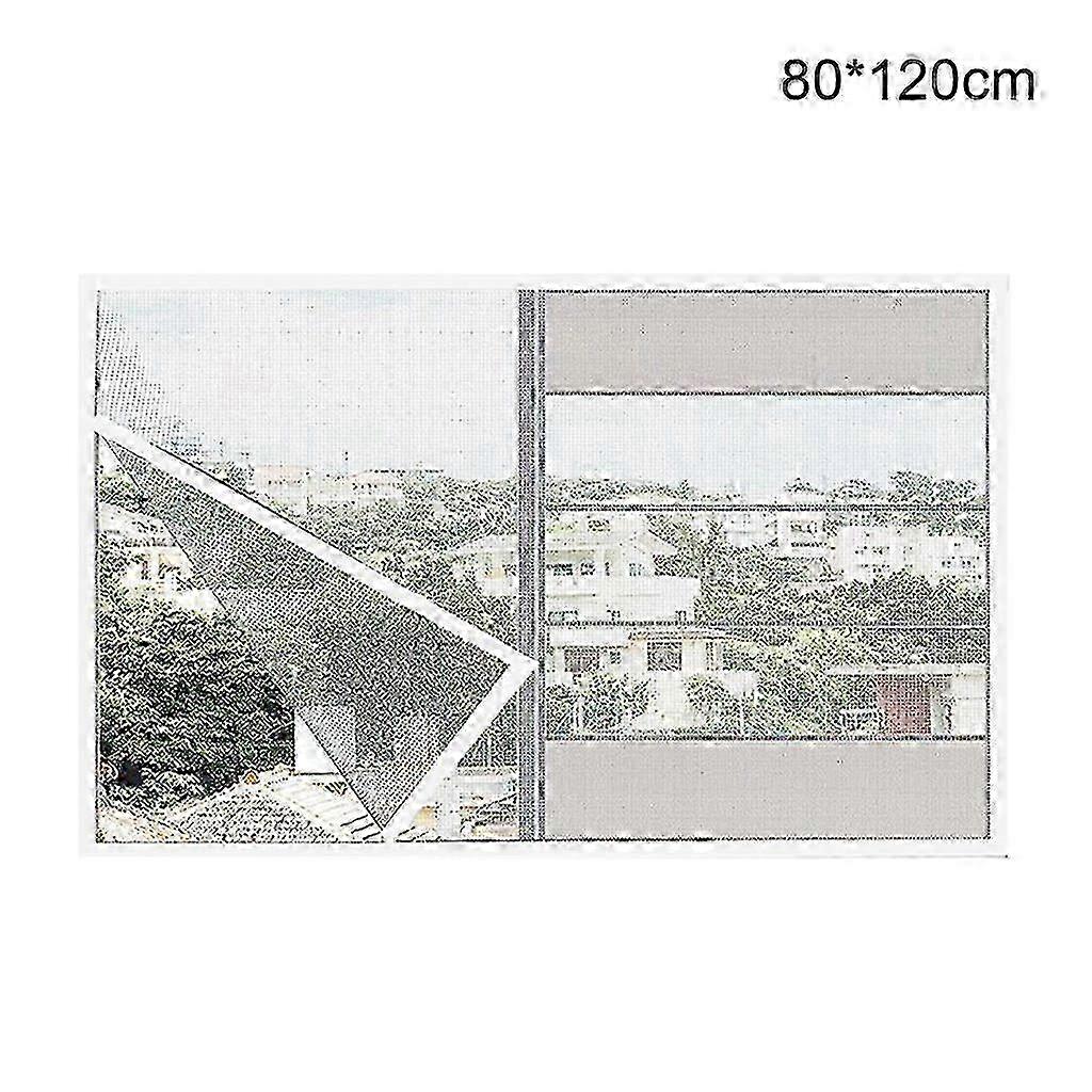 Cuttable DIY Insect-proof Door Window Screen Self-adhesive Nylon Window Screen Easy Installation Window Hardware White gauze and white stickers