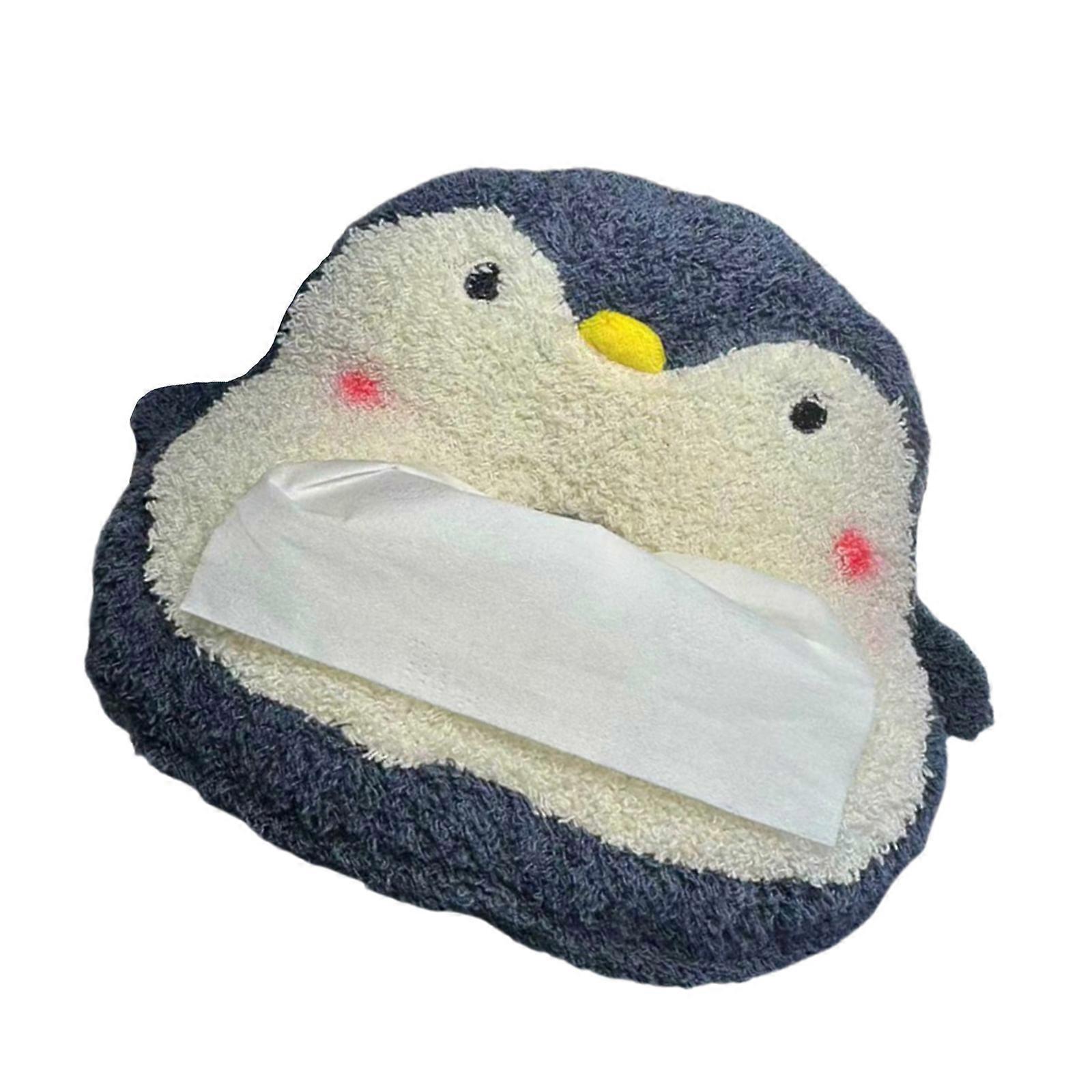 Cartoon Style Soft Car Tissue Box Container Holder With Extra Storage Pockets For Key Phones Vehicle Motorhome Organization Multicolor