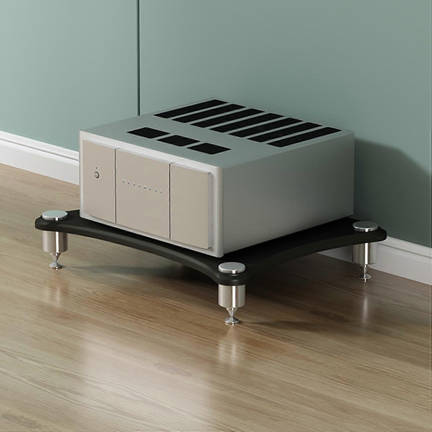 Wooden Media Stereo Cabinet Stand For Record Players And HiFi Systems SpaceSaving Corner Unit 60x48x10cm Model B