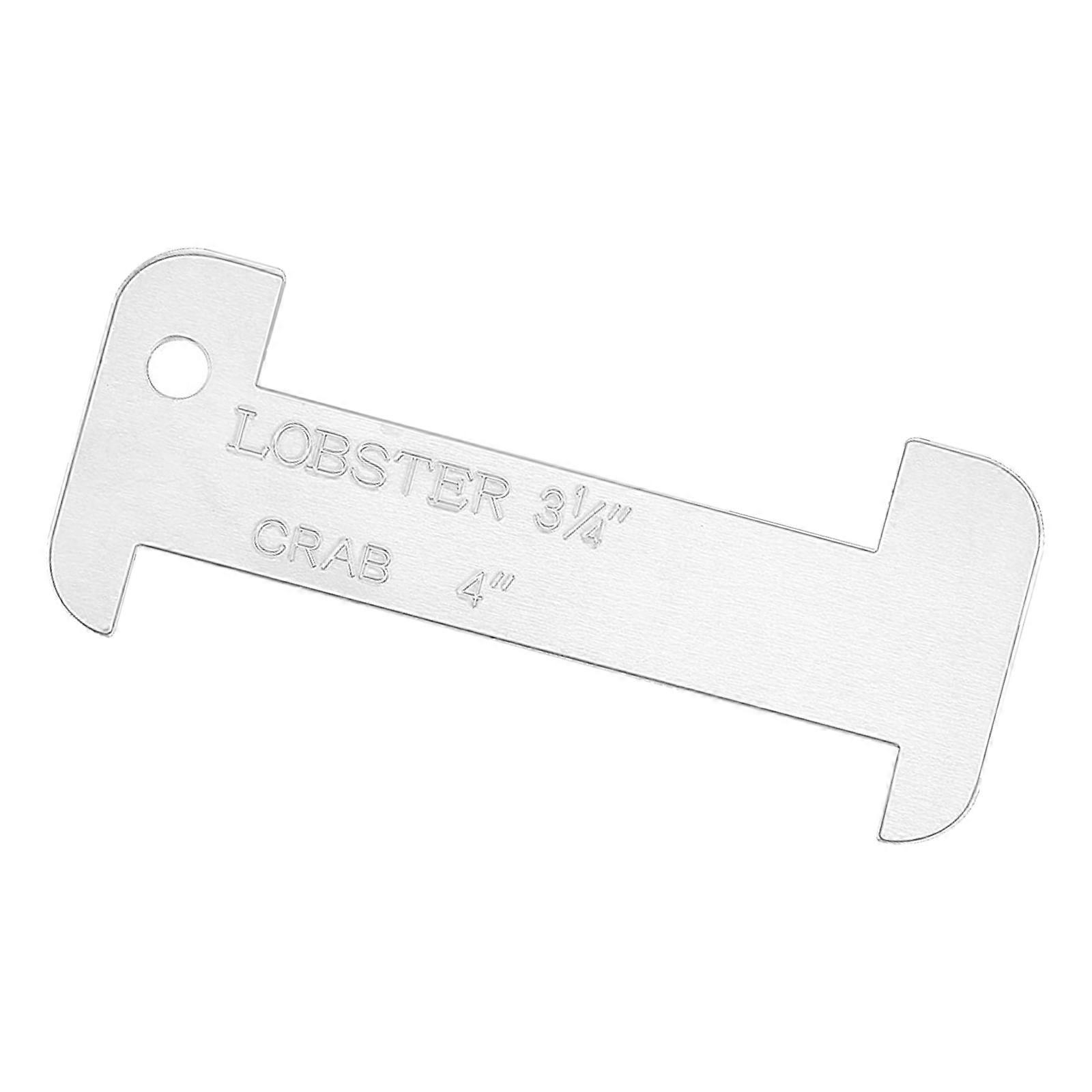 Practical Portable Acrylic Seafood Sizing Tool For Lobster Crabs Measurement Measuring Device Kitchen Gadget Multicolor