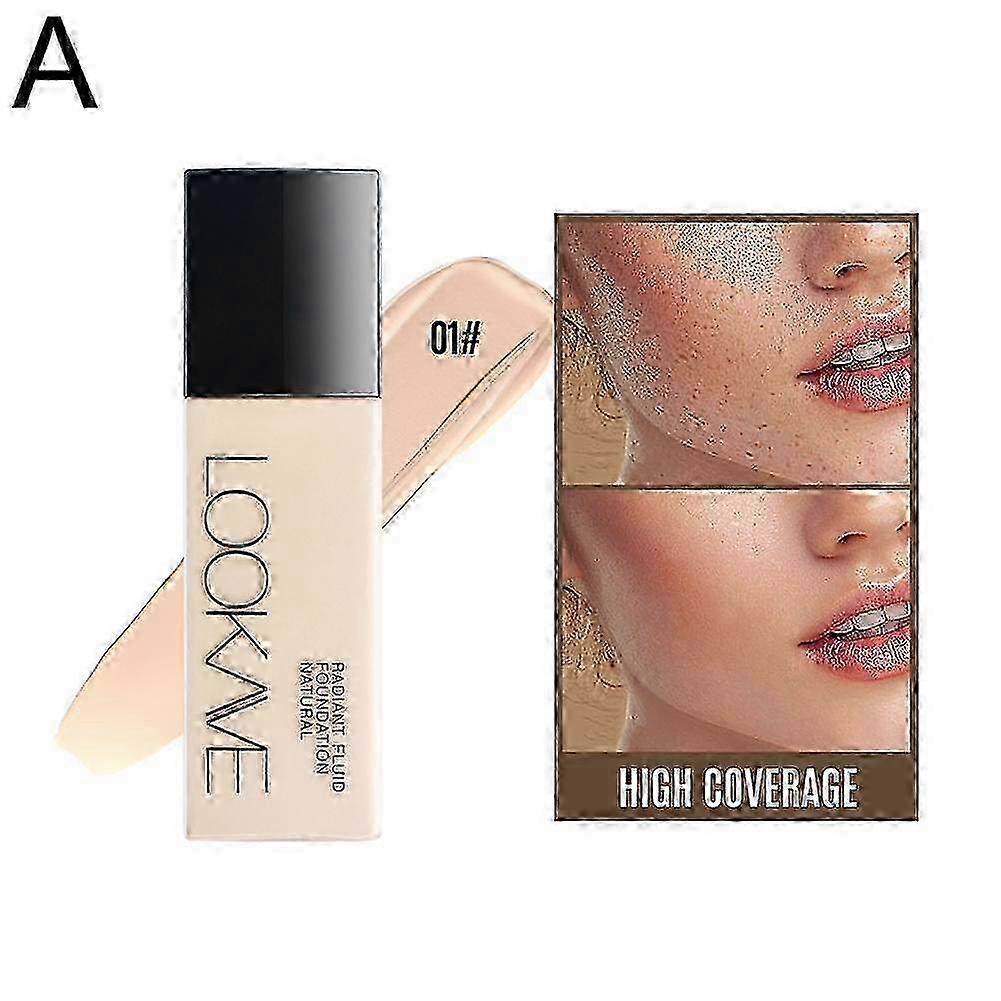 Matte Liquid Foundation Waterproof Moisturizing Brightening Full Coverage