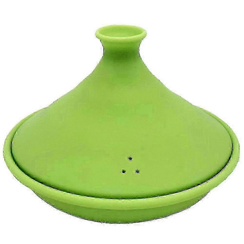 w Moroccan Tagine Pot for Cooking with Silicone Base & Cone-Shaped Lid - Microwave Safe Cookware