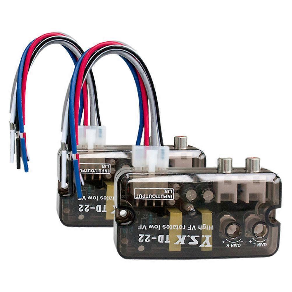 Line Output Converter for Amp Car Audio Converter for Audio Devices Vehicle Installation Abs Multi with Delay Function 1Set