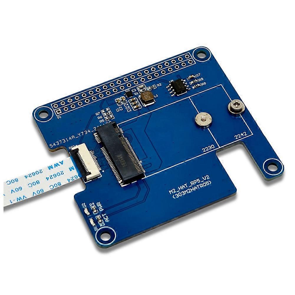 Für Raspberry Pi 5 M.2 HAT+ Erweiterungskarte AI Kit Unterstützung Hailo8L Modul NVMe Solid State Expansion Board