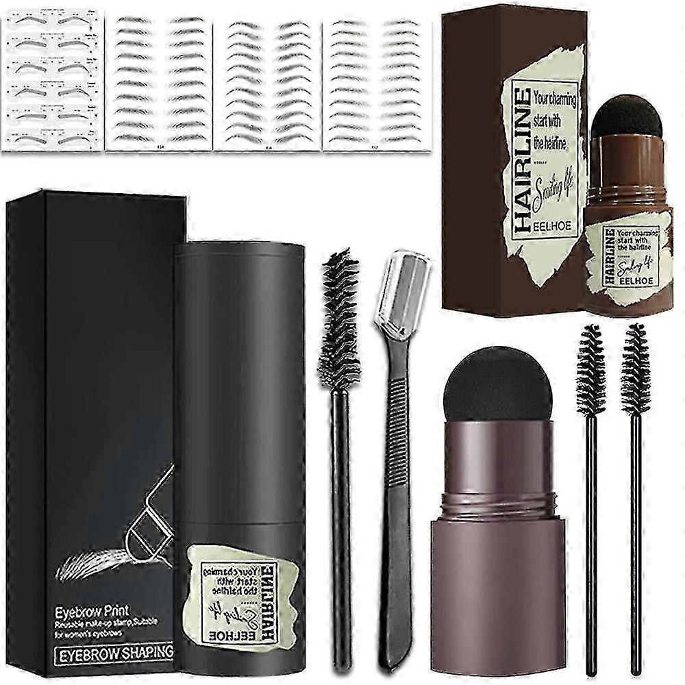 e Eye Brow Stamp Shaping Stencil Kit